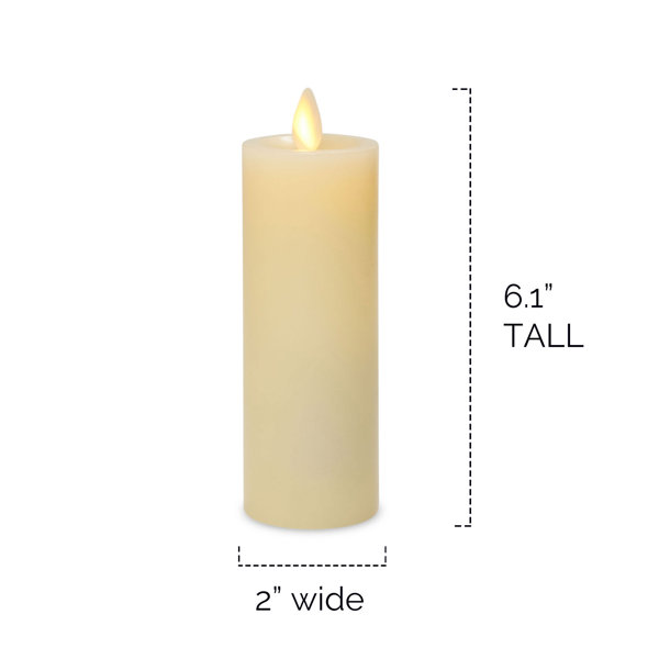 Luminara Unscented Flameless Pillar Candle & Reviews Wayfair